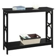 thumbnail image 1 of Convenience Concepts Table Console Oméga en Fini Bois Noir, 1 of 2