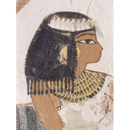 - Wall Painting of Daughter of Nakht from Hunt Scene in the Tomb of Nakht Print Wall Art By Walter Rawlings