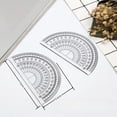 thumbnail image 2 of Plastic Math Drawing Rulers Tool Set with Square Straight Ruler Math Protractor, 2 of 11