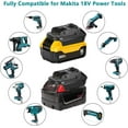 thumbnail image 4 of DM18M Battery Adapter for Makita 18V Tools Convert for Dewalt 20V Battery & Milwaukee M18 18V Battery to Makita 18V Battery BL1830 BL1840 BL1850 with USB Charging Port(Bare Adapter Only), 4 of 8