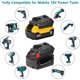 thumbnail image 4 of DM18M Adaptador de Batería para Herramientas Makita 18V Convertido para Batería Dewalt 20V y Batería Milwaukee M18 18V a Batería Makita 18V BL1830 BL1840 BL1850 con Puerto de Carga USB (Solo Adaptador Desnudo), 4 of 8