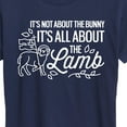 thumbnail image 3 of Instant Message - It's All About The Lamb - Women's Short Sleeve Graphic T-Shirt, 3 of 6