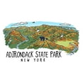 thumbnail image 4 of Adirondack State Park, New York, Line Drawing (1000 Piece Puzzle, Size 19x27, Challenging Jigsaw Puzzle for Adults and Family, Made in USA), 4 of 4