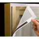 thumbnail image 1 of Mosquitera blanca ventana marco magnético blanco 120x150 cm antimosquitos, 1 of 5