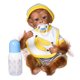 thumbnail image 4 of Mueca de mono infantil, mueca de mono Color de piel marrón para regalo de bebé para juguetes para niosToys Fyydes Descripción de la referencia, 4 of 6