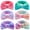 Gradient Purple,Pink, White,Green, Candy and Light Purple, variant on Hairband, 3pcs Face Headband with Bow Tie, Soft Microfiber Skincare Band for Washing Face, Shower Headband Spa Headband for Women Girls(Blue, Red, Purple)