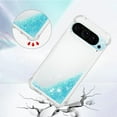 thumbnail image 4 of Case for Google Pixel 9 Case Glitter Liquid Cute Clear Phone Case,Floating Quicksand Shockproof Protective Bumper Women Girls Cover for Google Pixel 9 / Pixel 9 Pro Star Blue YB, 4 of 7