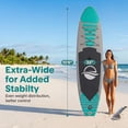 thumbnail image 3 of SereneLife Wide Stance, Bottom Fin for Paddling, Surf Control, Non-Slip Deck Youth and Adult Standing Boat, 3 of 8
