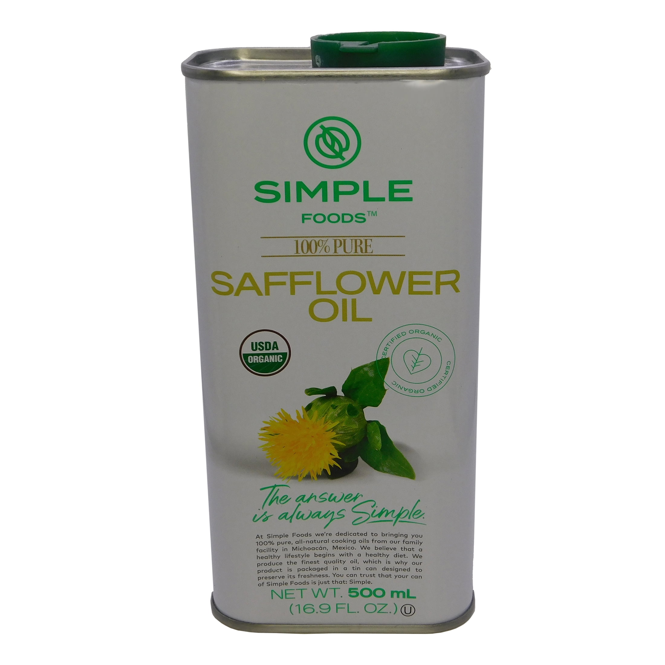 SIMPLE FOODS SAFFLOWER OIL ORGNAIC 16.9OZ