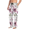 thumbnail image 5 of Fresh Pink Flower Ghost Pajama Pants, Men's Lounge Pants Light with Drawstring and Pockets, Christmas New Year Birthday Father's Day Gifts, Medium, 5 of 7