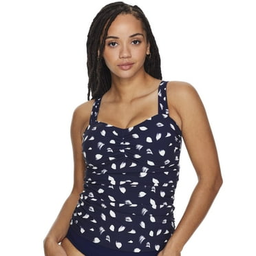 Profile by Gottex NAVY Light as a Feather Underwire Tankini Top, US 34G, UK 12G