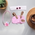 thumbnail image 4 of GHEVP Doll Clothes for 5.91 Labubus - Outfit Set Doll Clothes Accessories for Labubus - Fashion Hat and Overalls Outfit Set,Luxury Cute Doll Clothing(No Doll), 4 of 7