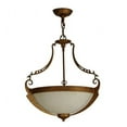thumbnail image 4 of Meyda 116380 20 in. Focus Pendant, Spanish Gold & Bleached Honey, 4 of 5