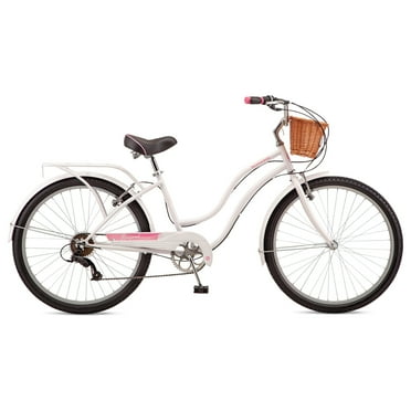 Schwinn Schwinn Baywood 7 Deluxe Cruiser Bike, 26-Inch Wheels, 7 Speed, White