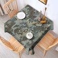 thumbnail image 2 of Gray Green Camo Textured Pattern Square Tablecloth,Waterproof Square Table Cover,Wipeable Spillproof Washable Table Cover for Home Kitchen Party Decor 42"X42"(107x107cm), 2 of 6