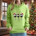 thumbnail image 2 of Bzhegqhd Women's Hooded Sweatshirts Christmas Printed off Shoulder Long Sleeve Loose Fit Casual Top Holiday Winter Fashion Pullover Comfortable Soft Blouse Gift for Ladies, 2 of 5