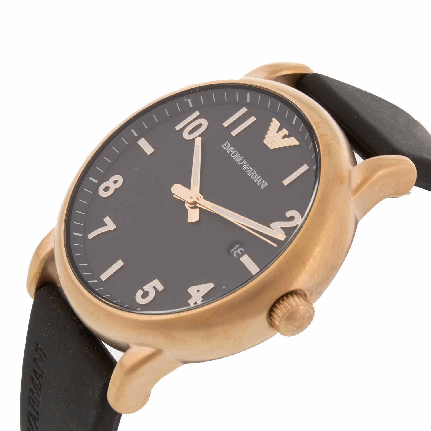 Emporio Armani Men's Luigi AR11097 Black Silicone Quartz Fashion Watch |  Walmart Canada