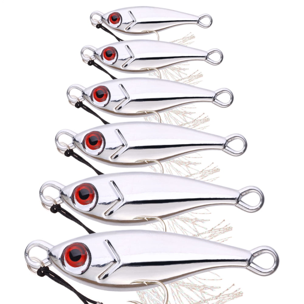 48Pcs Mini Metal Ice Fishing Jigs Kit - Luminous Hooks For Crappie, Pike, Walleye, Panfish & Perch