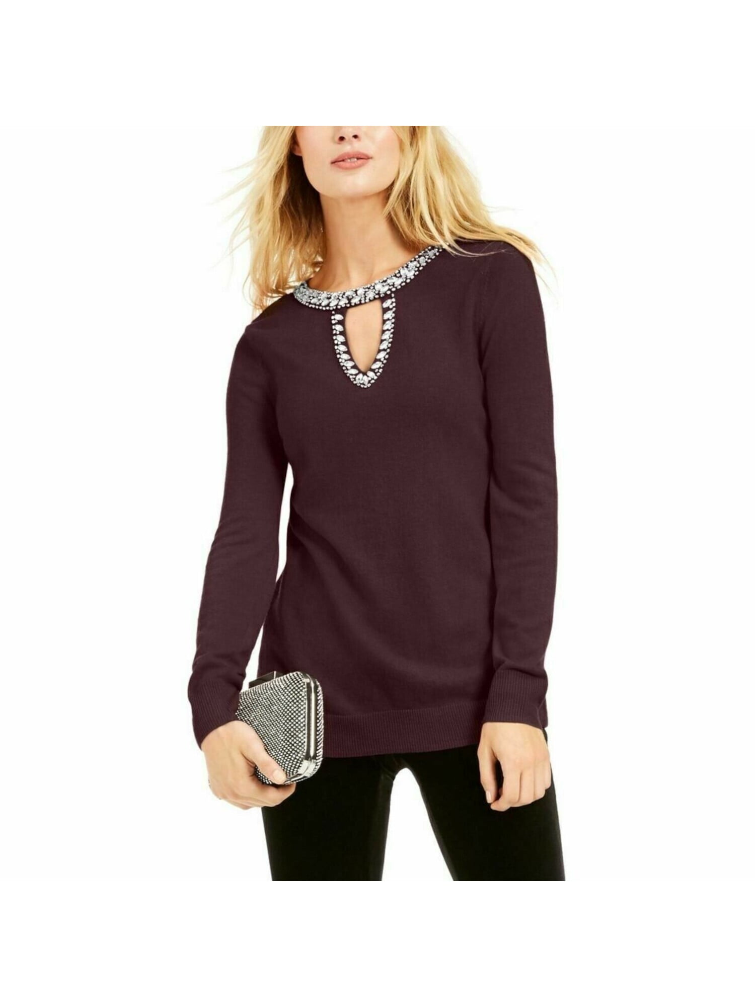 INC Womens Wool Blend Embellished 