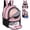 TK8Black Pink, variant on Soccer Backpack 32L Pink Soccer Bag with Ball Holder Shoes Compartment Water-Resistant Breathable Multi-Sport Backpack for Basketball Volleyball