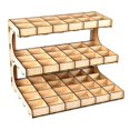 thumbnail image 1 of Organizador Del Soporte Del Modelo Del Estante De Almacenamiento Del Estante De De De dibujar Del De Bricolaje - 3 capas de 54 rejillas Yotijar Estante de pintura de madera, 1 of 8