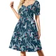 thumbnail image 1 of Vestido sin mangas de copos de nieve de Navidad azul oscuro para mujer ropa elegante para invitados vestido de boda ropa de verano para mujer, 1 of 6