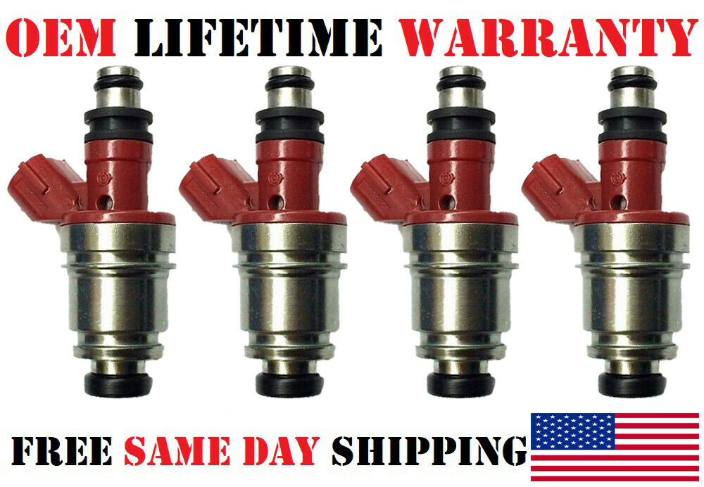 x4 Genuine Jecs Fuel Injectors for 19992002 Suzuki Esteem 1.8L I4