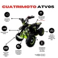 thumbnail image 2 of Mini Cuatrimoto ATV05 Verde Motor 49cc Encendido Electrico, 2 of 5