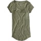thumbnail image 1 of Aeropostale Solid Crew Camiseta básica para mujer, verde, XS, 1 of 1