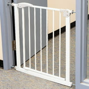 Barrière de sécurité pour escaliers pour bébé, clôtures en métal pour couloir à fermeture automatique, 71 x 76 x 2,5 cm