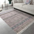 thumbnail image 2 of Casavani Indian Geometric Entrance Area Kilim, Pink 6x6 feet, 2 of 6