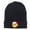 Black, variant on Smile Face Santa Embroidered Long Beanie - White OSFM