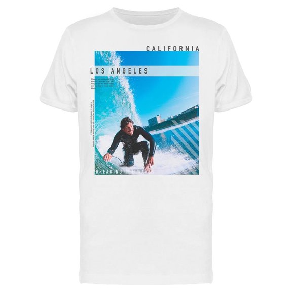 Amazing Blue Ocean Wave Tee Men's -Image by Shutterstock