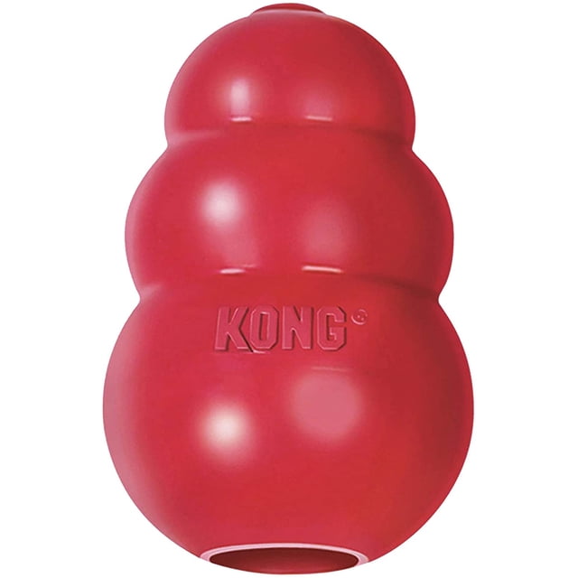 Dog Toy KONG Classic, goma natural duradera para masticar