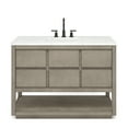 thumbnail image 2 of Water Creation Oakman 48" Single Sink Top Wood Bath Vanity in Gray Oak/White, 2 of 7