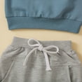 thumbnail image 6 of Caqnni Toddler Boy Clothes for A Little Guy Outfit Long Sleeve Letters Prints Sweatshirt Pullover Top Jogger Pants Cute 2Pcs Set (2-3 Years,Z050-Blue), 6 of 8