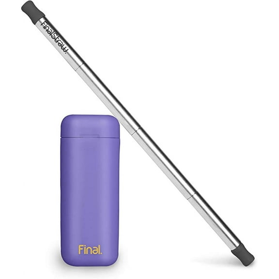 FinalStraw: Purple Case, Silver Straw