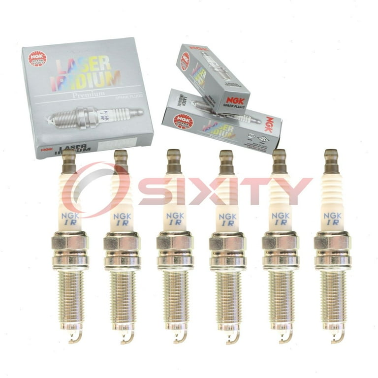 NGK High Performance 6 pc Laser Iridium Spark Plugs 95350 for