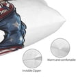 thumbnail image 3 of Pofeuu Patriotic Boxing Bear Art Print Polyester Microfiber Plush Pillowcases, Super Soft and Cozy Pillow Case Covers with Envelop Closure（Pillow core not included）-16"x24", 3 of 6