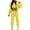 Yellow, variant on Sriper Lounge Sets for Women Fashion Workout 3 Piece Outfits Sleeveless Comfy Tank Tops Zip Up Long Sleeve Hooded Sweatpants Soild Color Casaul Hoodie Drawstring Elastic Waist Long Pants Activewear