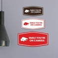 thumbnail image 3 of Fancy Smile You're On Camera Sign (Ivory/Dark Brown) - Small, 3 of 5