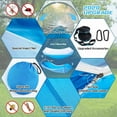 thumbnail image 3 of Automatic Quick-opening Tent-type Camping Hammock With Mosquito Net Lightweight Parachute Hammock For Camping Backpack Trekking Travel Backyard Beach 55”*114” Maximum Load-bearing 441LB, 3 of 7