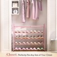 thumbnail image 2 of Expandable Shoe Rack for Closet \uC\uD Adjustable Shoe Rack for Small Space Small Shoe Organizer for Front Door Sturdy Metal, 2 of 6