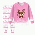 thumbnail image 2 of UAYOTSE Comfortable and Stylish Christmas Print Children Long Sleeved and Long Legged Pajamas Set for Boys and Girls,Sizes 6-7 Years, 2 of 5