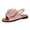 Pink, variant on Womens Sandals Flat Heel Open Toe Casual Daily Solid Color Ankle Strap Women Footwear Women's Fashionable Casual Versatile Summer Fashion Beach Shoes Pink 5.5