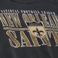thumbnail image 3 of Men's Mitchell & Ness  Black New Orleans Saints Downtown Crew Vintage Logo Sweatshirt, 3 of 4
