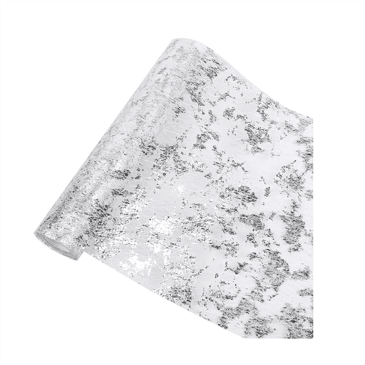 Nappe Argentée Paillettes Paillettes Argent Métallique Maille Fine Nappe Adaptée à Diverses Occasions