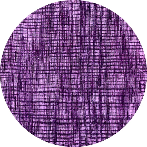 Ahgly Company Indoor Round Abstract Purple Modern Area Rugs, 8' Round