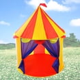thumbnail image 2 of Miangastore Kids Tent Picnic Portable Game House Yurt Children Tent Castle For Indoor Outdoor Fun Multicolor, 2 of 9