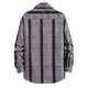 thumbnail image 4 of Chaqueta de camisa de cuello de solapa con botón de bolsillo suelto de manga larga a cuadros informal para hombre Pompotops oipoqjl27586, 4 of 9